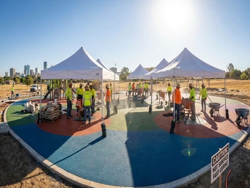 EPDM-Granulat-Textur in Nahaufnahme